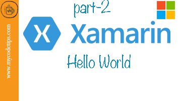 First APP with Xamarin and Windows or MAC with C#